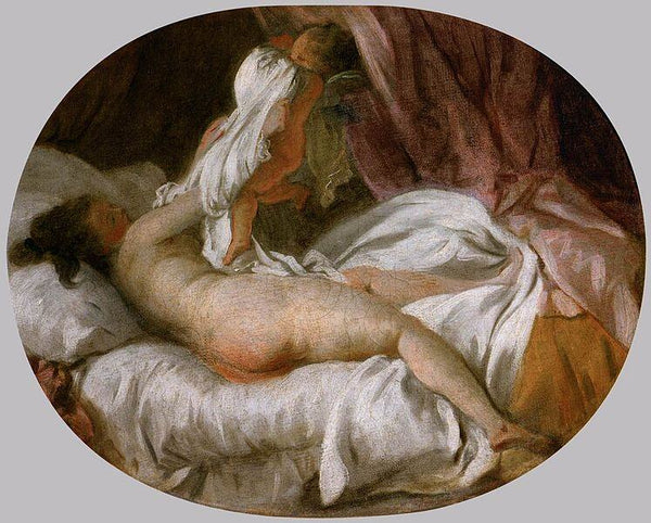 The Shirt Withdrawn Painting by Jean-Honore