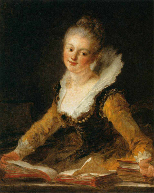 The Study or The Song Painting by Jean-Honore