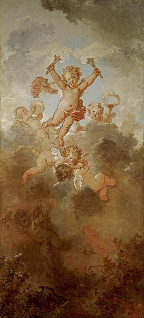 The Progress of Love 1771-1773 Painting by Jean-Honore