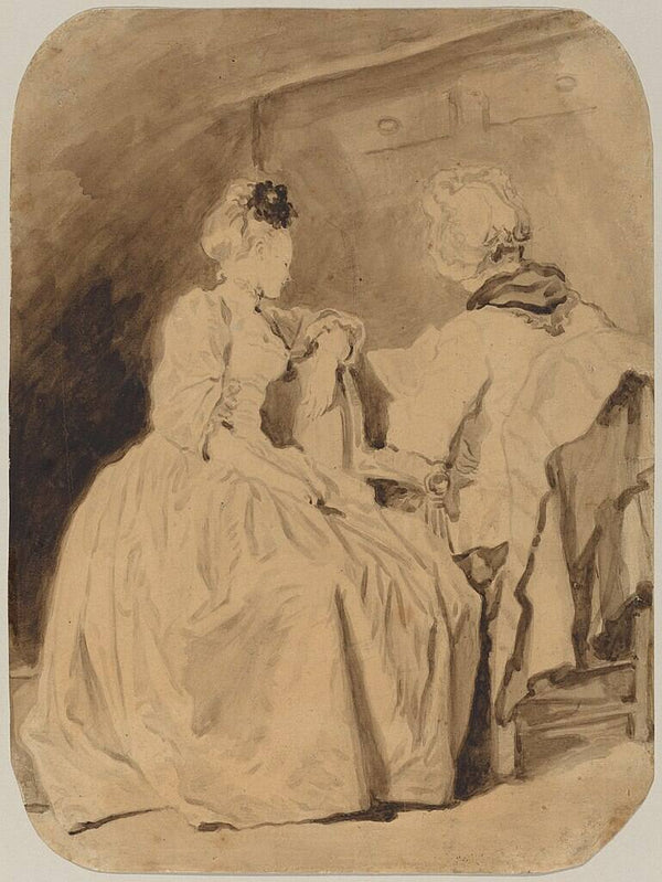 Reading Painting by Jean-Honore