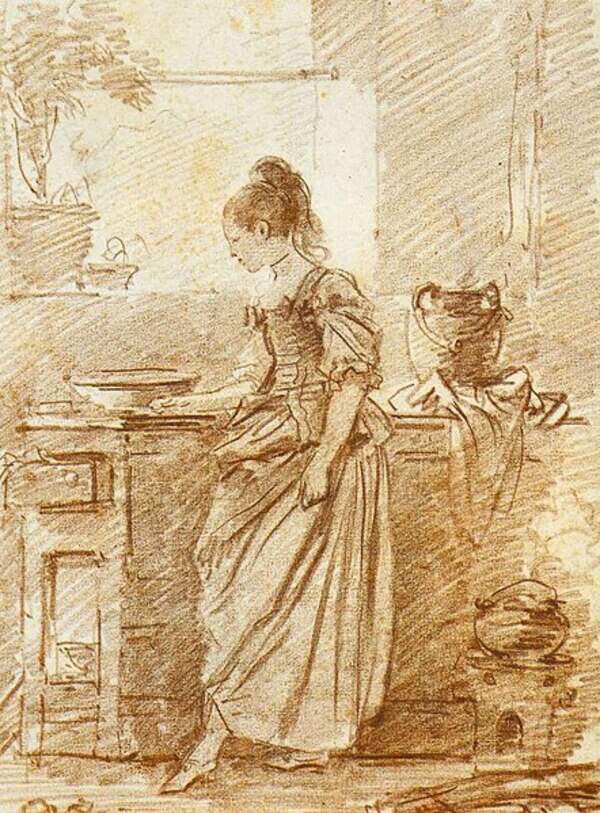 The Party Cook Painting by Jean-Honore