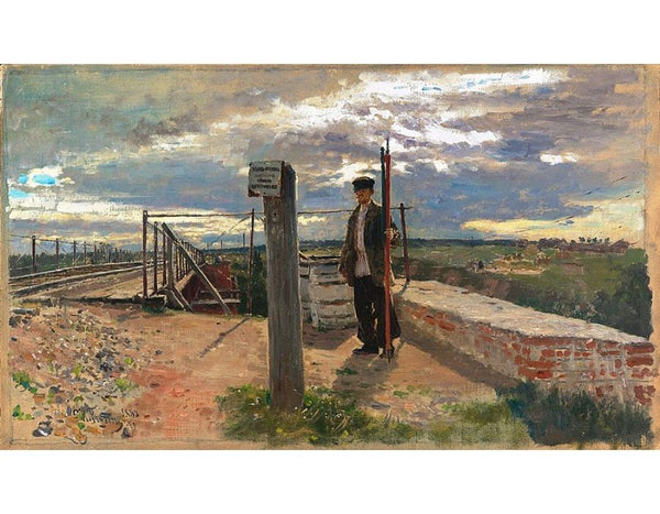 Railway guard. Khotkovo (Moscow Oblast) 