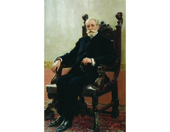 Portrait of the Chairman of the Azov-Don Commercial Bank in St. Petersburg, A.B. Nenttsel 