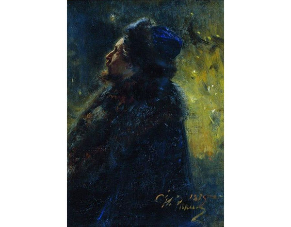 Portrait of painter Viktor Mikhailovich Vasnetsov. Study for the picture Sadko in the Underwater Kingdom. 