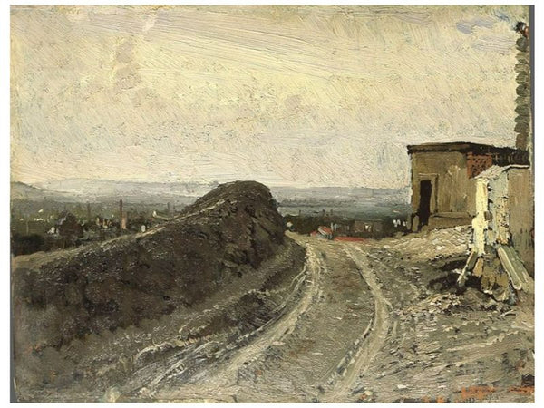 The road from Montmartre in Paris 