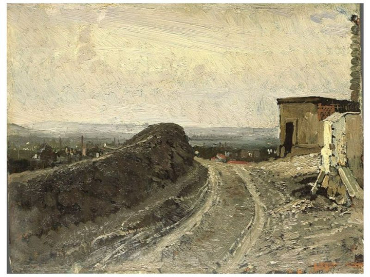 The road from Montmartre in Paris 
