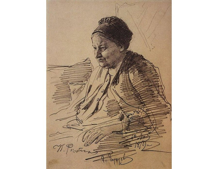 Portrait of T.S. Repina, mother of the artist 