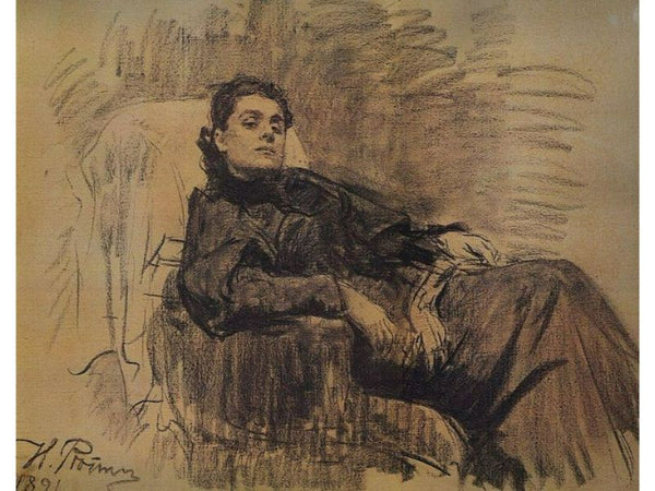 Portrait of actress Eleonora Duse 