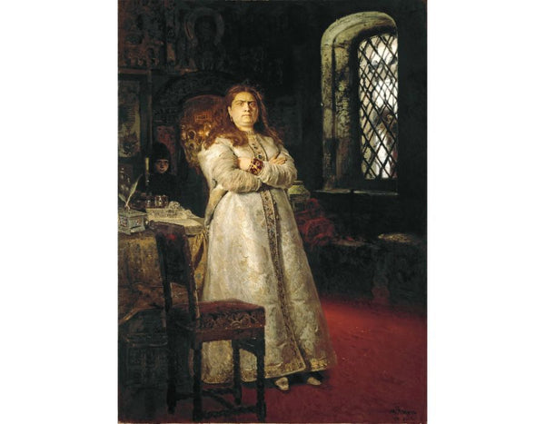 Tsarevna Sophia Alexeevna (1657-1704) in the Novodevitchy Convent, 1879 