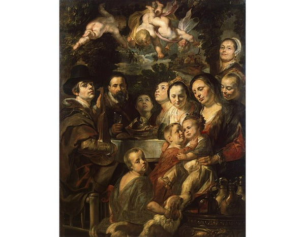 Self Portrait among Parents, Brothers and Sisters 