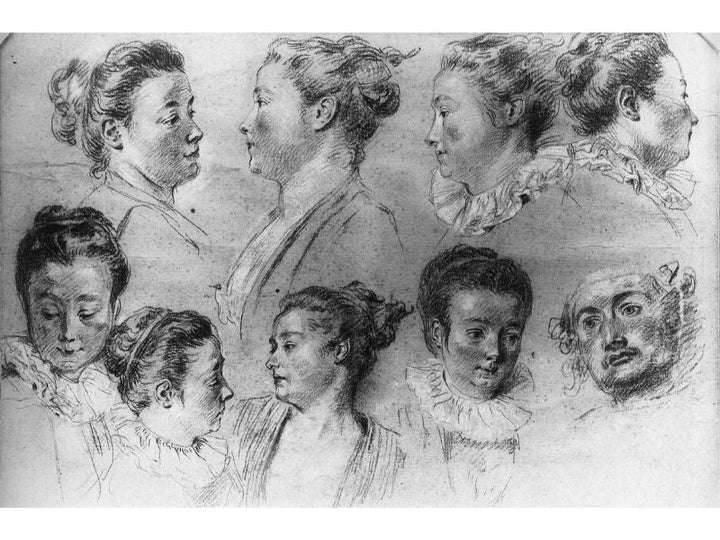 Studies of Women's Heads 