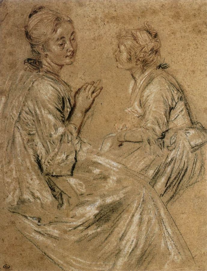 Two Seated Women 1716-17 