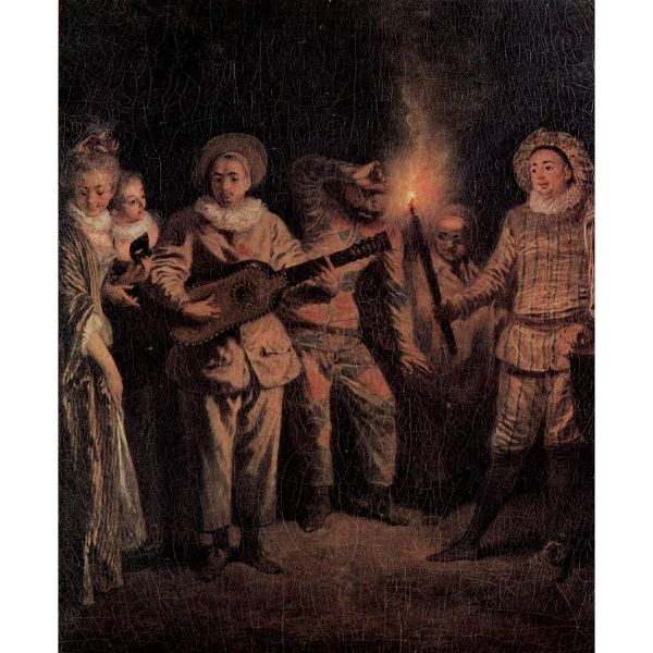 L'amour au théâtre italien (detail) 