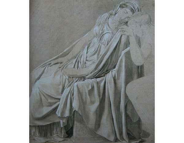 Study for the Oath of the Horatii, Camilla Painting by Jacques Louis David