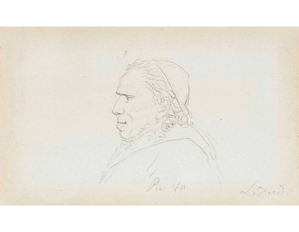 Esquisse De Pie VII Painting by Jacques Louis David