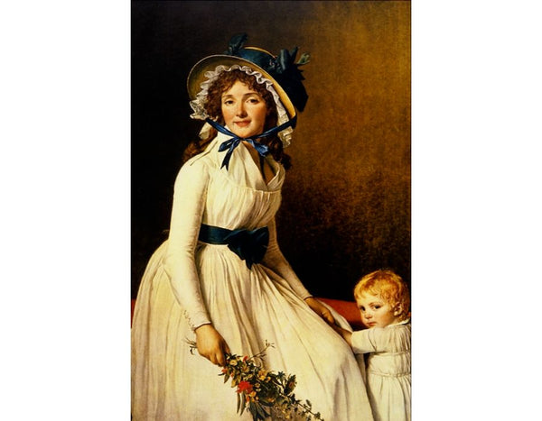 Portrait of Madame Seriziat 1795 Painting by Jacques Louis David