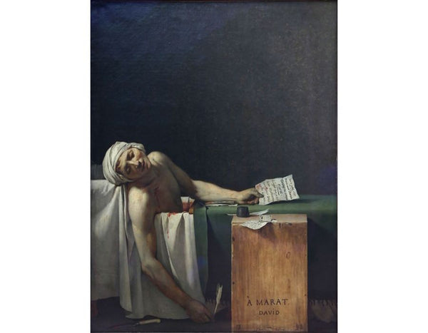 The Death Of Marat (detail 2) 1793 Painting by Jacques Louis David