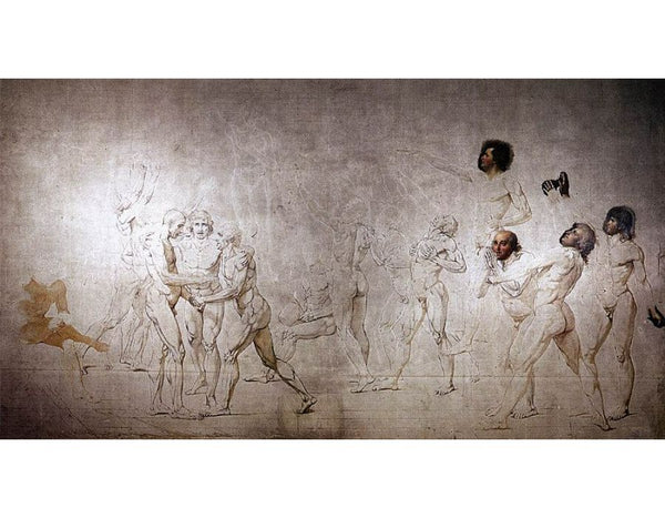 The Oath in the Tennis Court Painting by Jacques Louis David