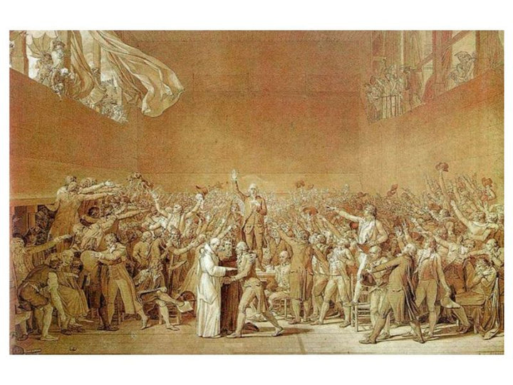 Tennis Court Oath Painting by Jacques Louis David