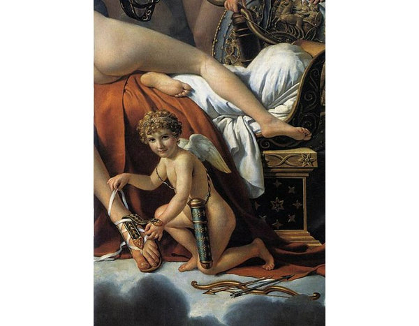 Mars Disarmed by Venus and the Three Graces (detail) 1824 Painting by Jacques Louis David