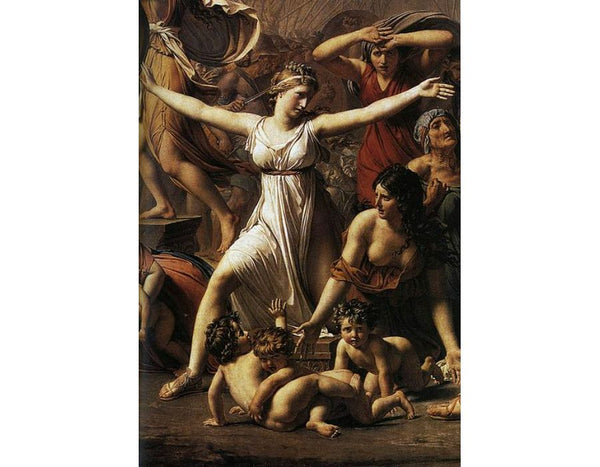 The Intervention of the Sabine Women (detail 1) 1799 Painting by Jacques Louis David