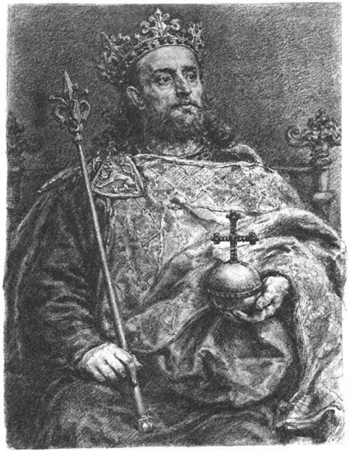 Wenceslaus II 2 Painting by Jan Matejko