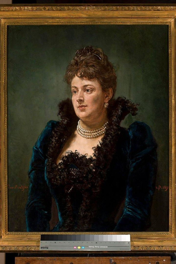 Bona Ossowiecka Painting by Jan Matejko