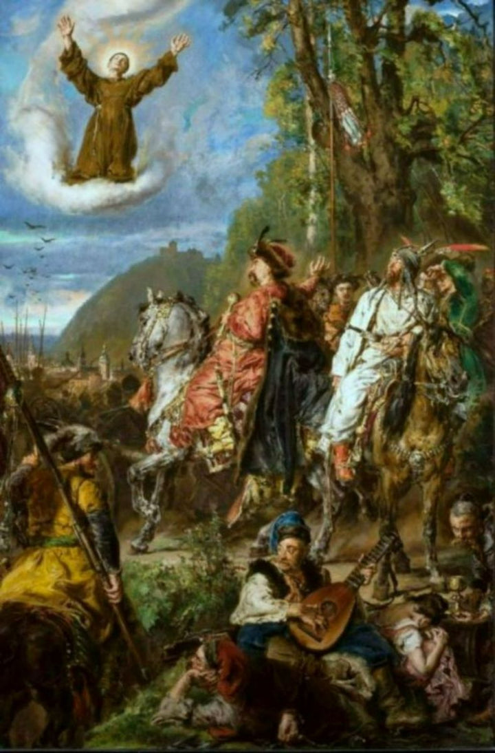 Bohdan Chmielnicki and Tuhaj-Bej at Lviv Painting by Jan Matejko