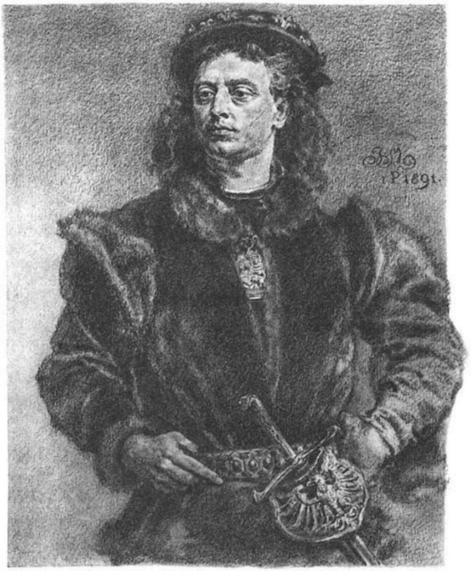 Jan Olbracht Painting by Jan Matejko