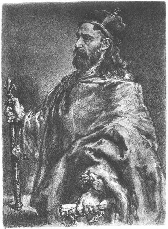 Wladyslaw Herman 2 Painting by Jan Matejko