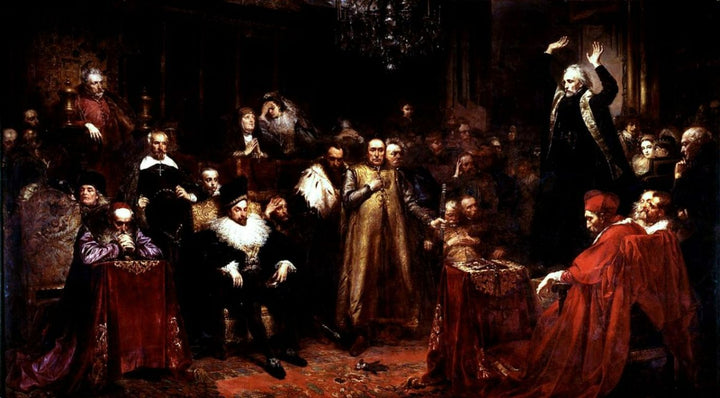 Skarga's Sermon Painting by Jan Matejko