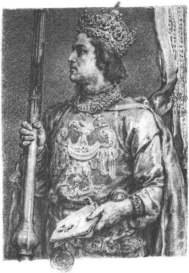 Przemysl II Painting by Jan Matejko