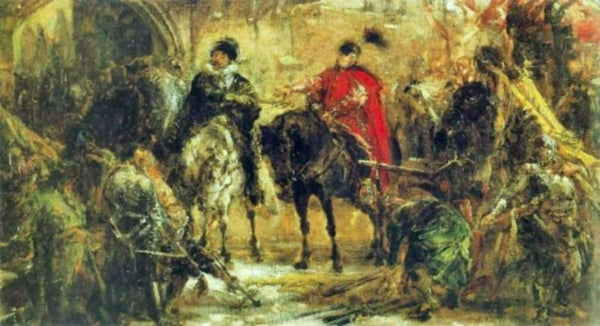Zamoyski at Byczyna Painting by Jan Matejko