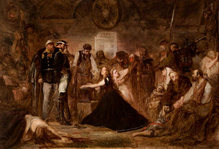 Year 1863 - Polonia Painting by Jan Matejko