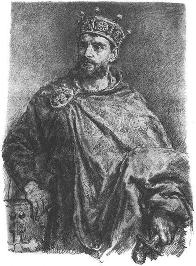 Mieszko II Lambert 2 Painting by Jan Matejko