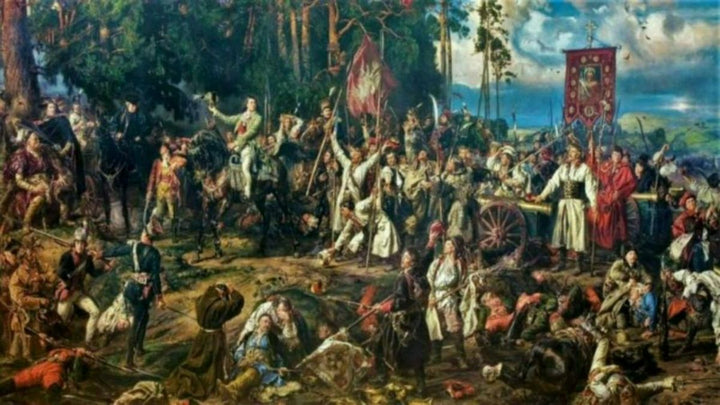 Kosciuszko at the Battle of Raclawice Painting by Jan Matejko