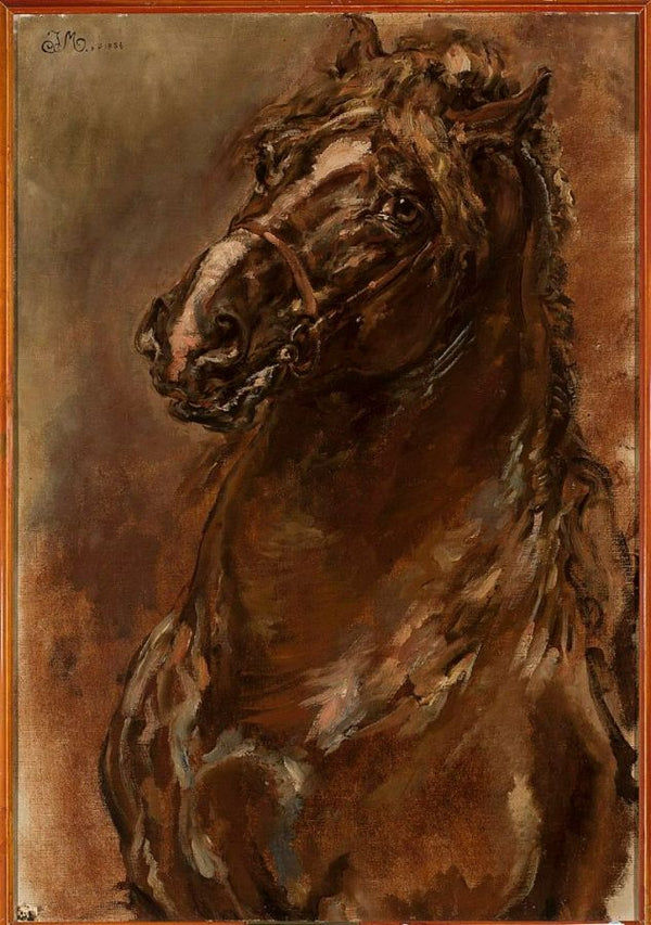 Horse Study Painting by Jan Matejko