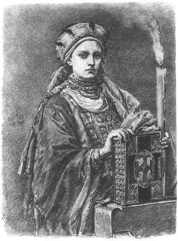 Dobrawa Painting by Jan Matejko
