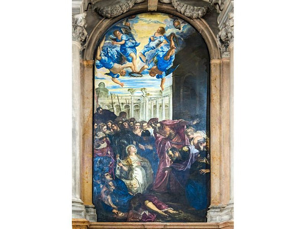 St. Agnes revives the son of the Prefect of Rom 