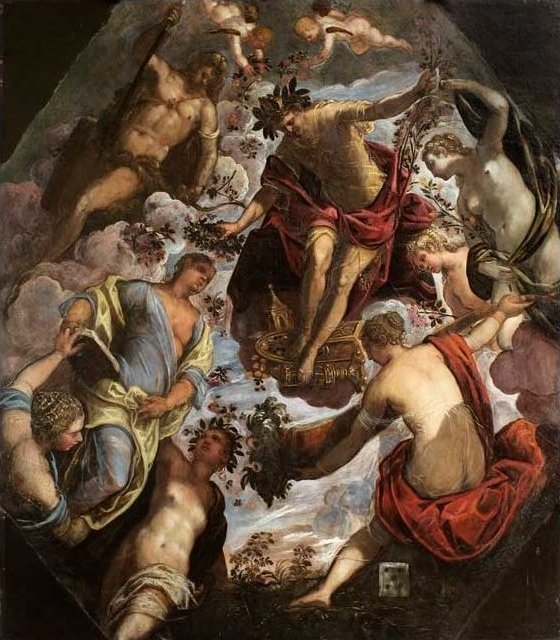 Apollo (possibly Hymen) crowning a Poet and giving him a Spouse 