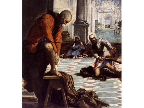 Christ Washing the Feet of His Disciples (detail) 