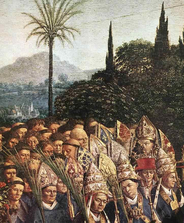 The Ghent Altarpiece- Adoration of the Lamb (detail 7) 1425-29 