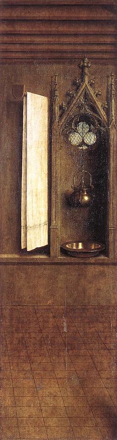 The Ghent Altarpiece- Niche with Wash Basin 1432 