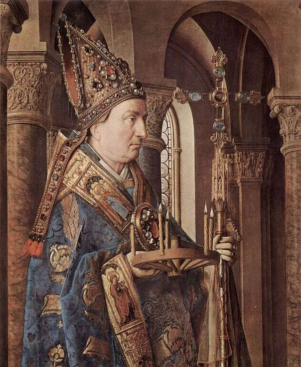 The Madonna with Canon van der Paele (detail 1) 1436 