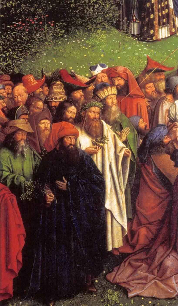 The Ghent Altarpiece Adoration of the Lamb (detail) 2 