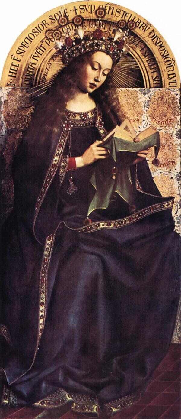 The Ghent Altarpiece- Virgin Mary 1426-29 
