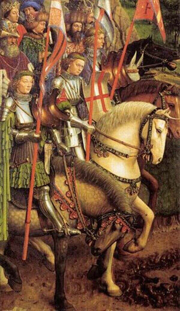 The Ghent Altarpiece Adoration of the Lamb (detail) 