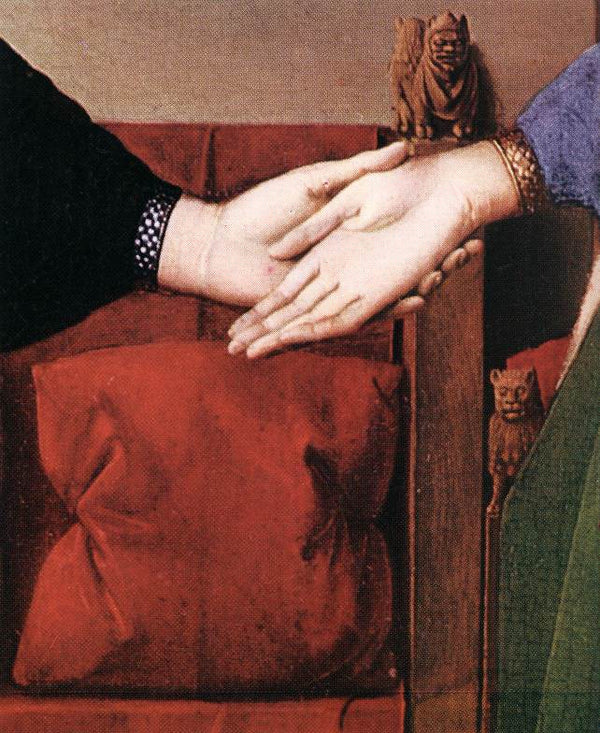 Portrait of Giovanni Arnolfini and his Wife (detail 4) 1434 