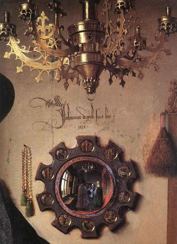 Portrait of Giovanni Arnolfini and his Wife (detail 3) 1434 