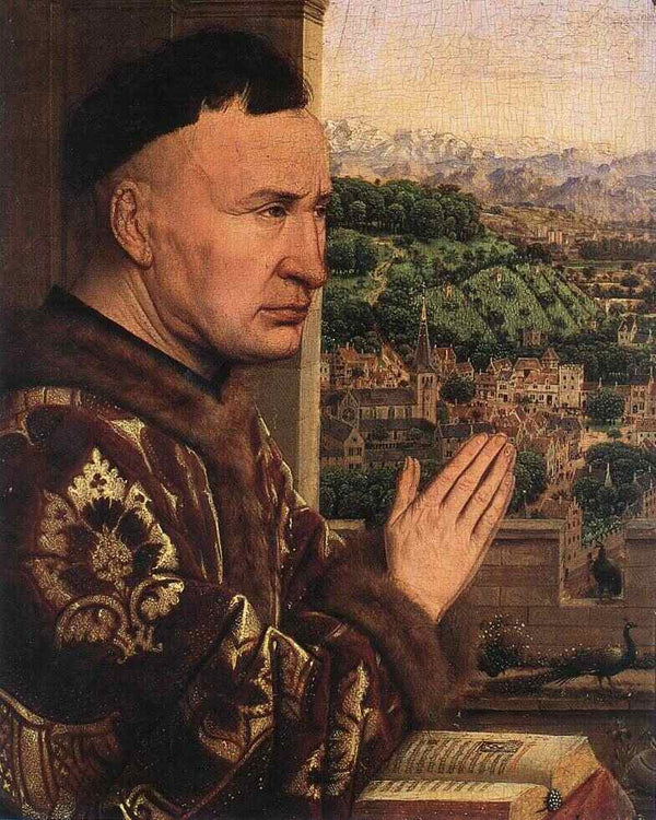 The Virgin of Chancellor Rolin (detail 3) 1435 